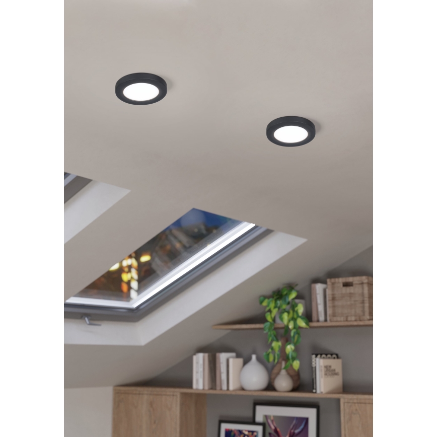 Eglo - LED Лампа за окачен таван LED/5,5W/230V 4000K черен
