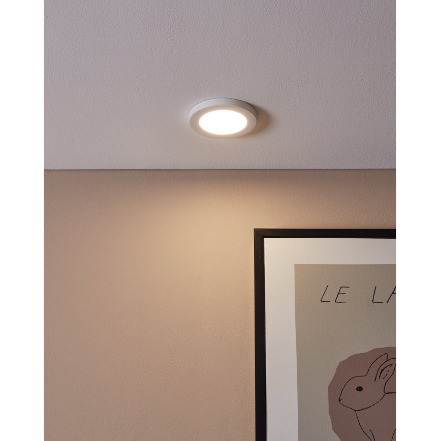Eglo - LED вградено осветително тяло LED/5,5W/230V 4000K бяло Ø 11,7 cm