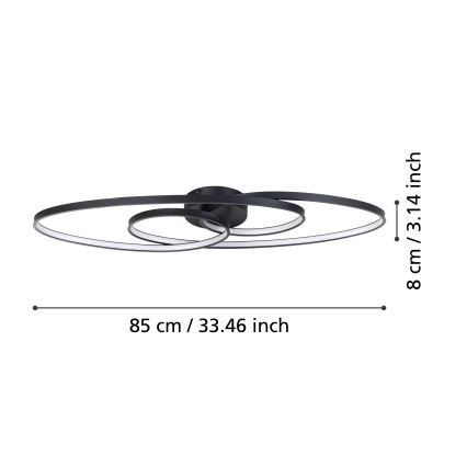 Eglo - LED Димируем плафон LED/38W/230V
