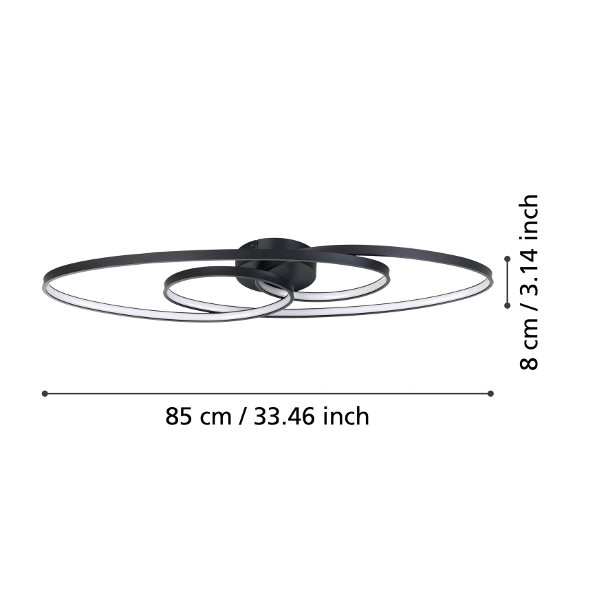 Eglo - LED Димируем плафон LED/38W/230V