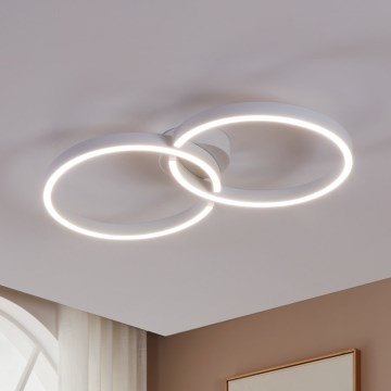 Eglo 900954 - LED RGBW Димируем плафон LED/19,5W/230V 2700-6500K бял + дистанционно управление