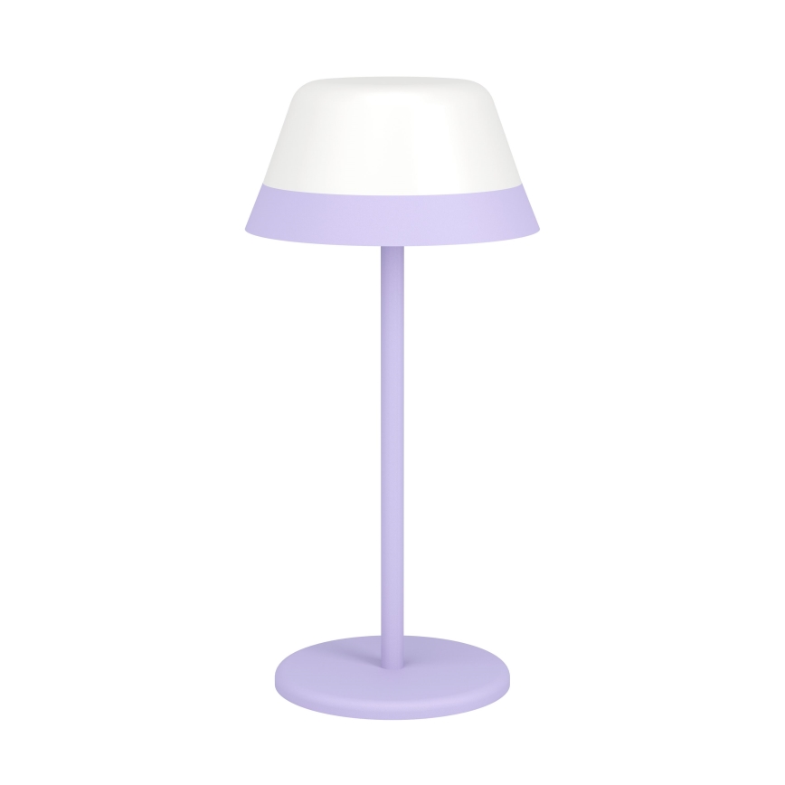 Eglo - LED RGBW Димируема сензорна екстериорна лампа 2в1 LED/1,5W/5V 2600 mAh IP54 лилав