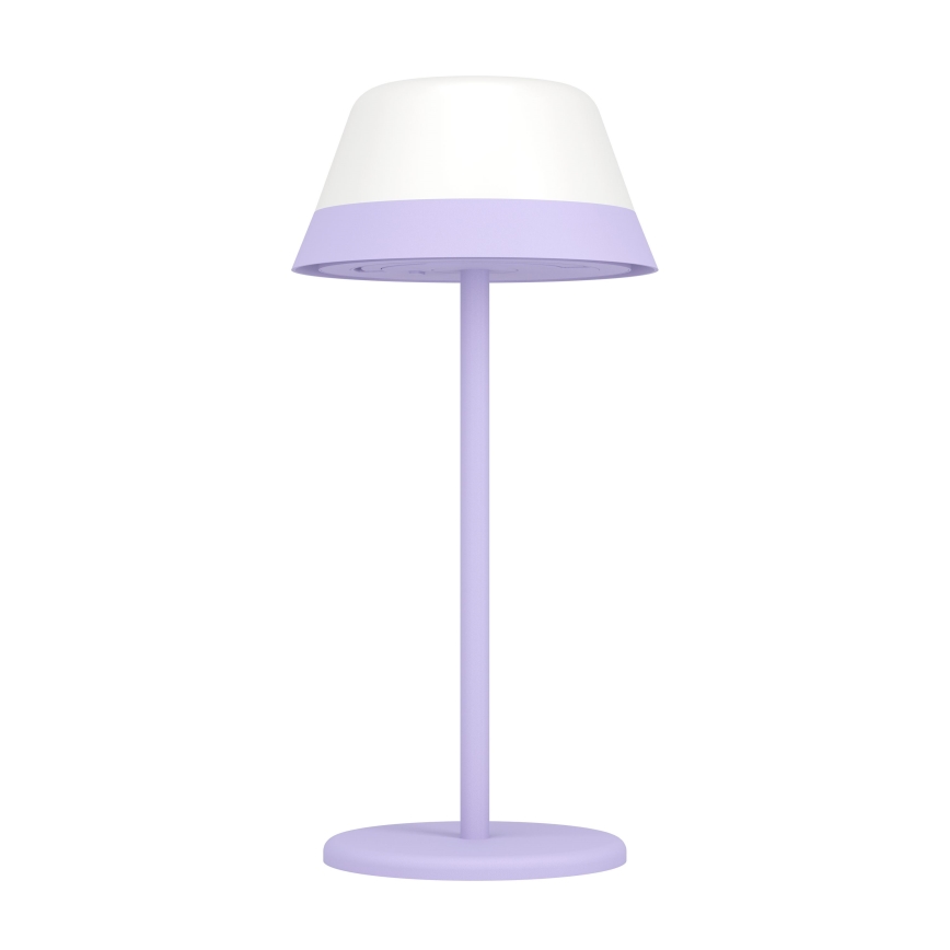 Eglo - LED RGBW Димируема сензорна екстериорна лампа 2в1 LED/1,5W/5V 2600 mAh IP54 лилав