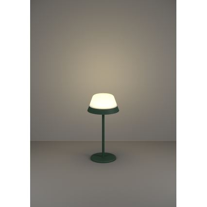 Eglo - LED RGBW Димируема сензорна екстериорна лампа 2в1 LED/1,5W/5V 2600 mAh IP54 зелен