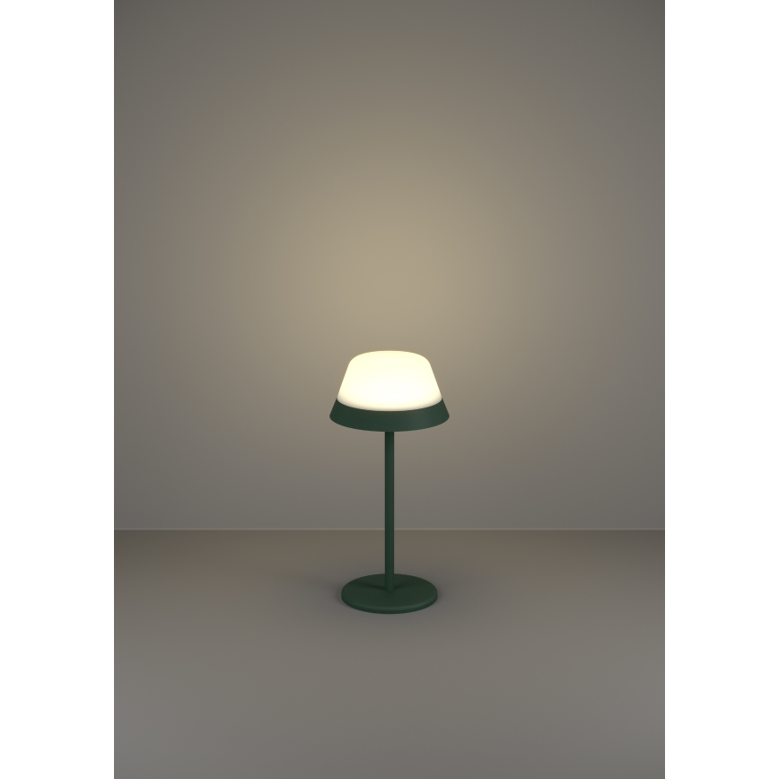 Eglo - LED RGBW Димируема сензорна екстериорна лампа 2в1 LED/1,5W/5V 2600 mAh IP54 зелен