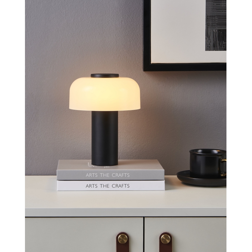 Eglo - LED Димируема сензорна екстериорна лампа LED/2,25W/5V 2400-4000K 5200 mAh IP44 черен/бял