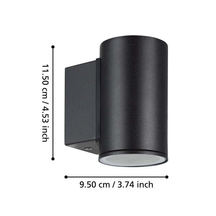 Eglo - LED Екстериорен аплик 1xGU10/2,8W/230V IP44