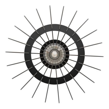 Eglo - Плафон 1xE27/40W/230V Ø 38 см черен