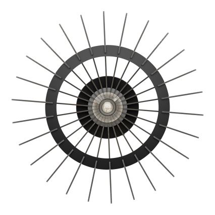 Eglo - Плафон 1xE27/40W/230V Ø 45 см черен