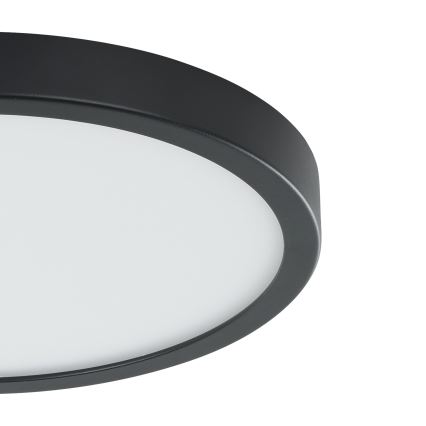Eglo - LED таванно осветително тяло с датчик LED/20,5W/230V 3000K черно Ø 28,5 см