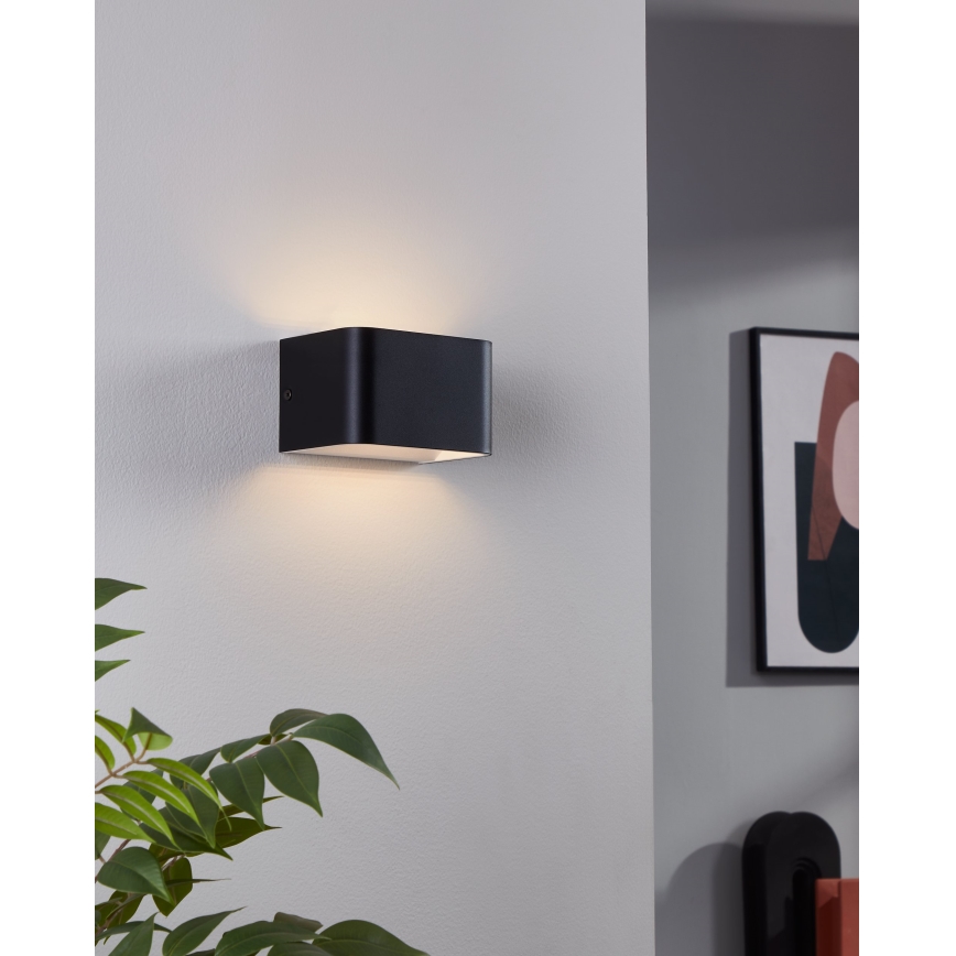 Eglo - LED аплик LED/6W/230V 3000K черен