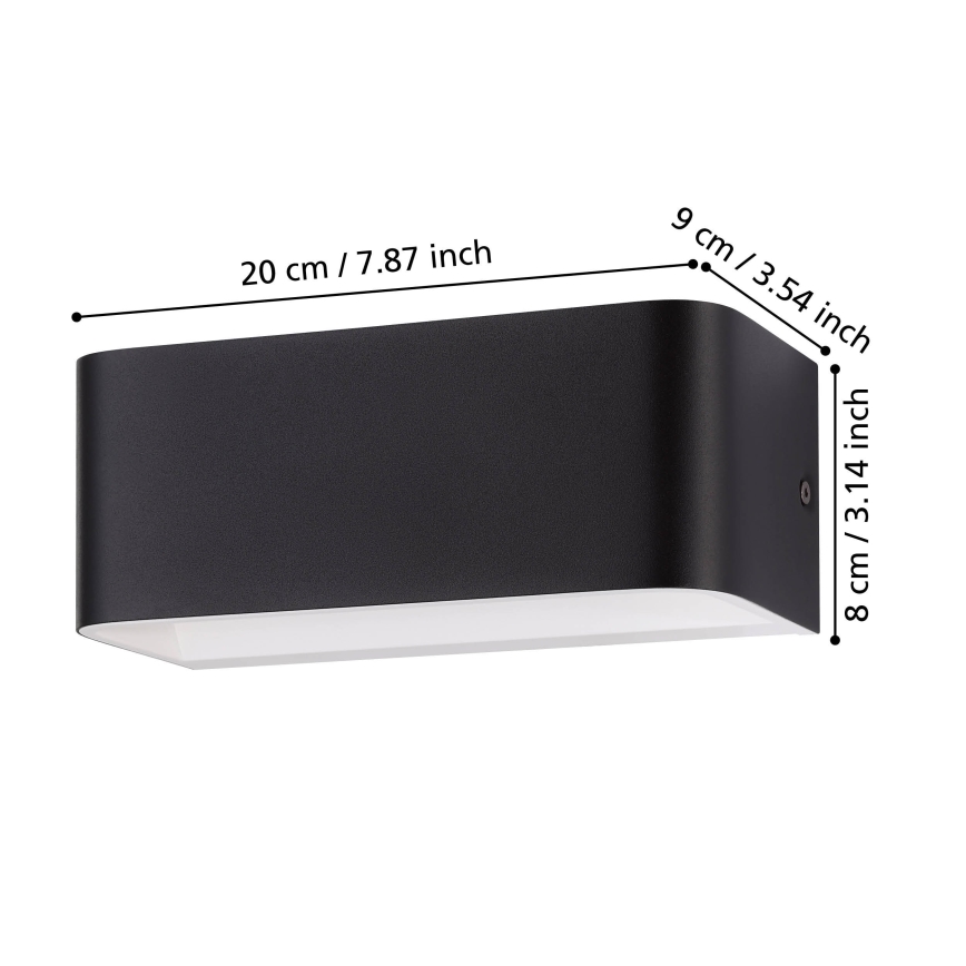 Eglo - LED аплик LED/10W/230V 3000K черен