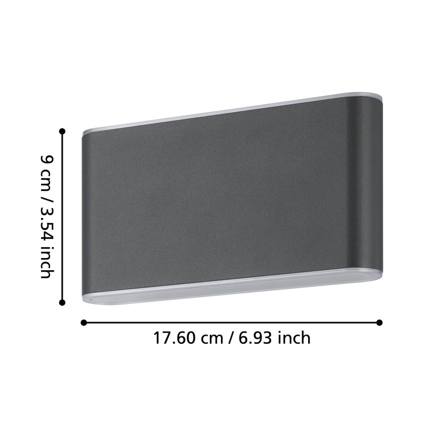 Eglo - LED Екстериорен аплик 2xLED/5,8W/230V IP65