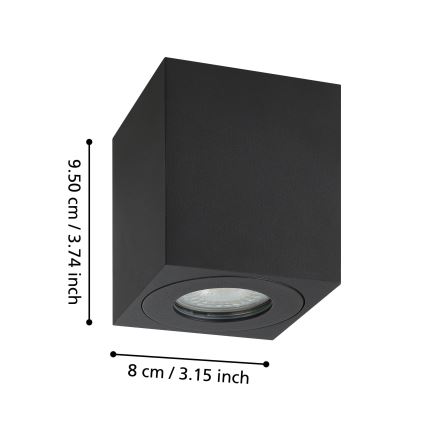 Eglo - Екстериорен спот 1xGU10/5W/230V 8x8 см IP44
