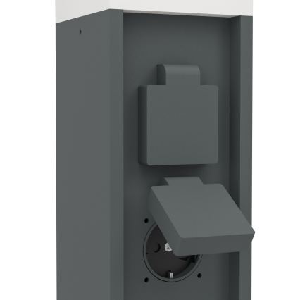 Eglo - Външна лампа с 2 гнезда 1xE27/25W/230V IP54 антрацит