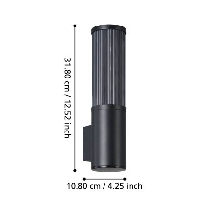 Eglo - Екстериорен аплик 1xE27/15W/230V IP54