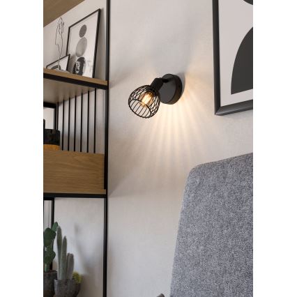 Eglo - Аплик 1xE14/40W/230V черен