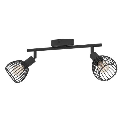 Eglo - Спот 2xE14/40W/230V черен