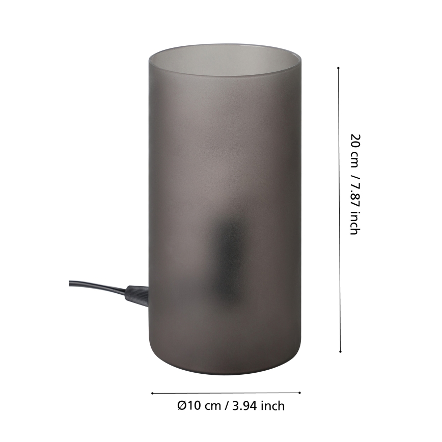 Eglo - Настолна лампа 1xE14/40W/230V черен