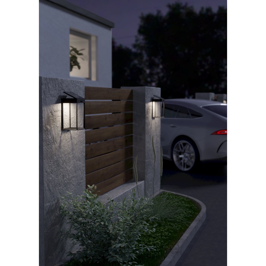 Eglo - LED соларен стенен осветител с сензор LED/6,5W/3,7V 1800 mAh IP44