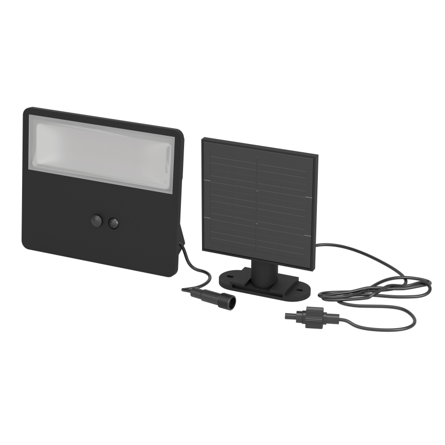 Eglo - Соларно LED стенно осветително тяло със сензор LED/6,7W/3,7V 2400 mAh IP44 черно