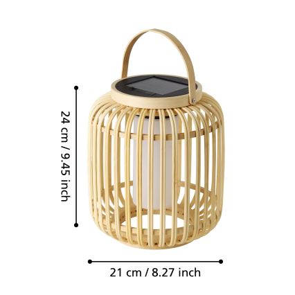Eglo - LED Соларен настолна лампа LED/3,3W/3,7V 1800 mAh IP44
