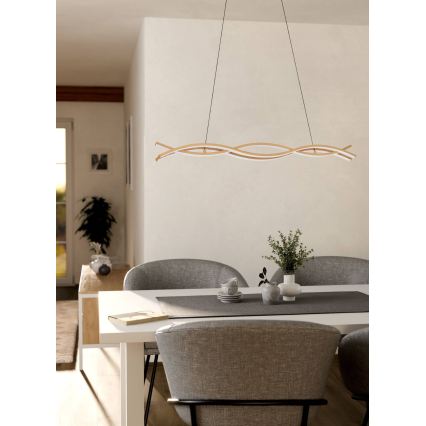 Eglo - LED полилей на кабел LED/35W/230V бежов