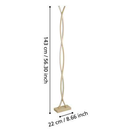 Eglo - LED Подова лампа LED/36W/230V златна