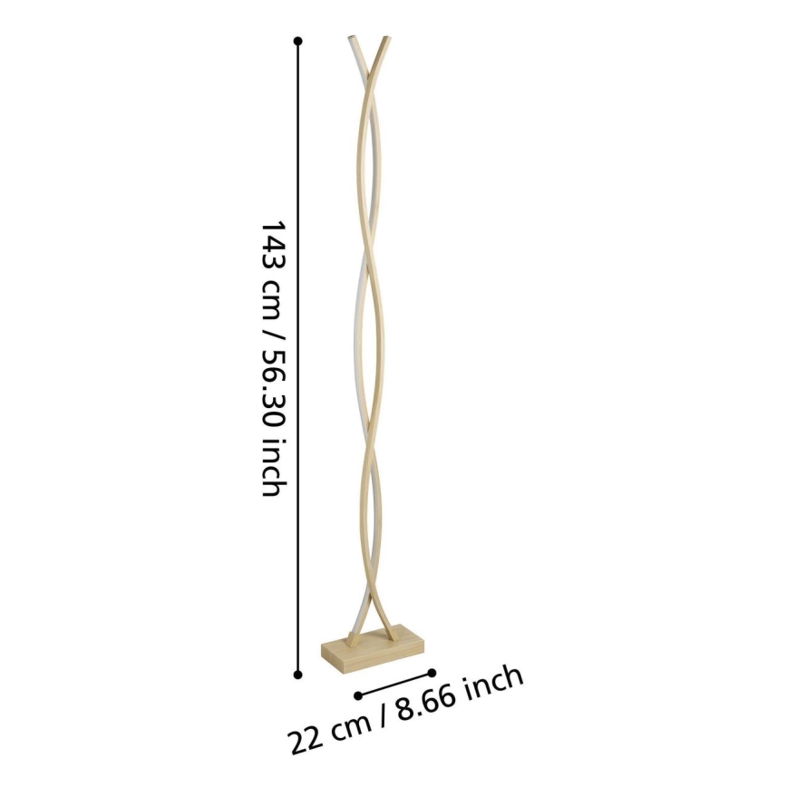 Eglo - LED Подова лампа LED/36W/230V златна