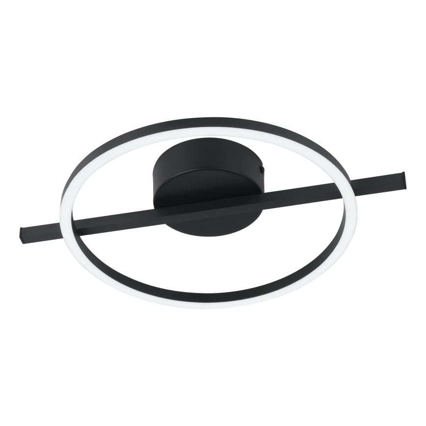 Eglo - LED RGBW Димируем плафон LED/17W/230V 2700-6500K черен + дистанционно управление