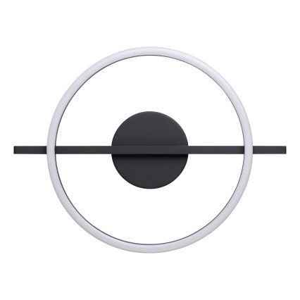 Eglo - LED RGBW Димируем плафон LED/17W/230V 2700-6500K черен + дистанционно управление