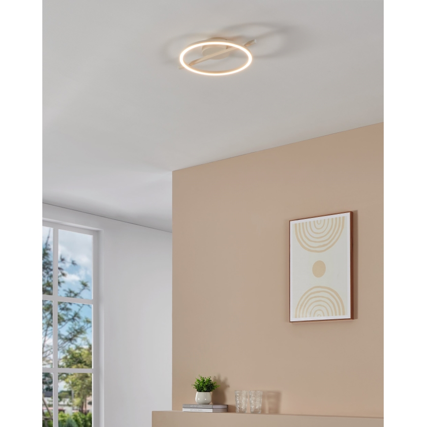 Eglo - LED RGBW Димируем плафон LED/17W/230V 2700-6500K бял + дистанционно управление