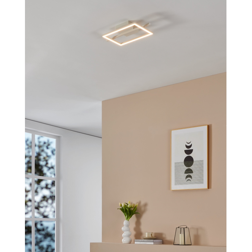 Eglo - LED RGBW Димируем плафон LED/17W/230V 2700-6500K бял + дистанционно управление
