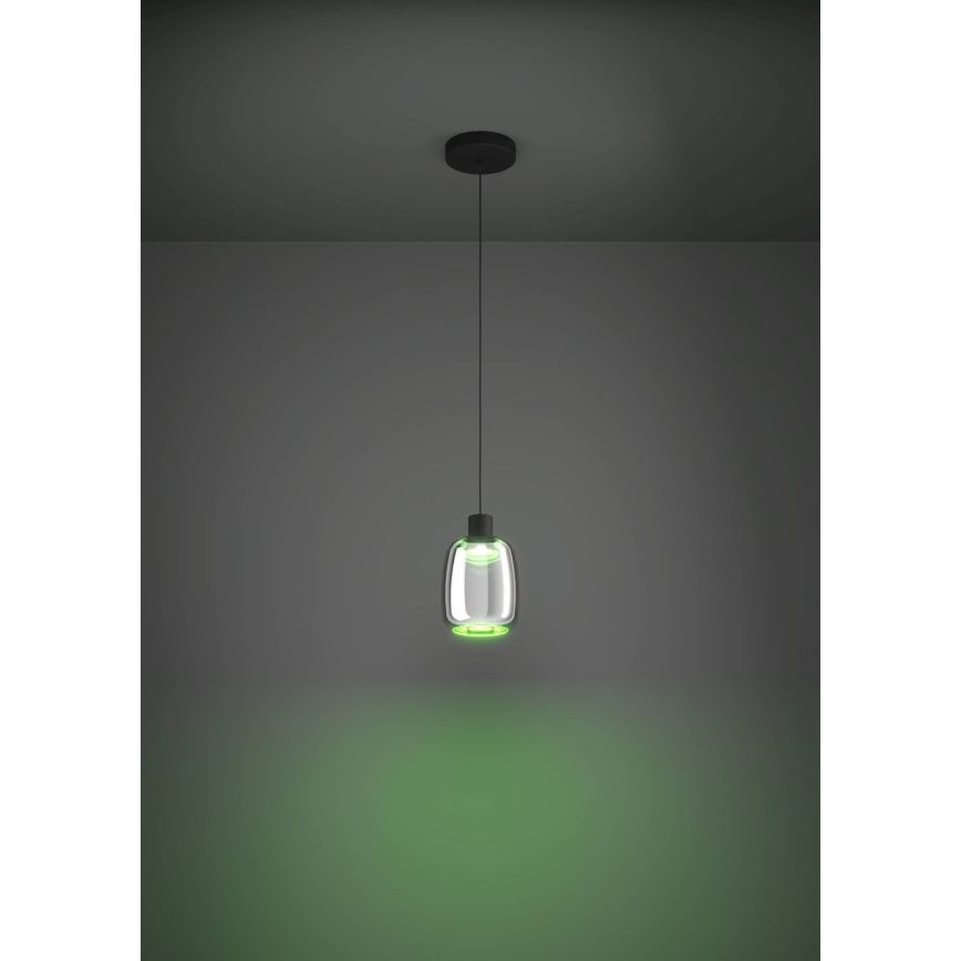 Eglo - LED RGBW Димируем пендел LED/3,7W/230V 2700-6500K черен ZigBee