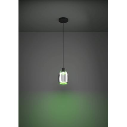 Eglo - LED RGBW Димируем пендел LED/3,7W/230V 2700-6500K черен ZigBee