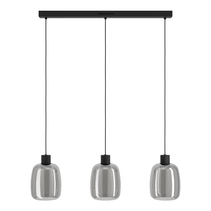Eglo - LED RGBW Димируем пендел 3xLED/3,7W/230V 2700-6500K сив