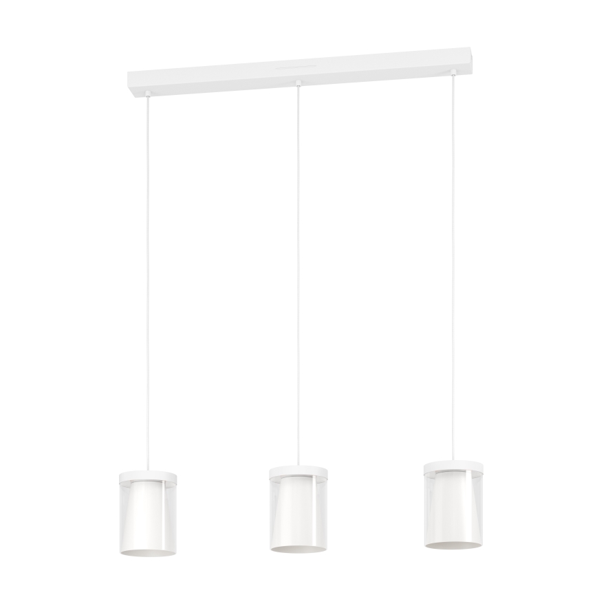Eglo - LED RGBW Димируем пендел 3xLED/3,7W/230V 2700-6500K бял ZigBee