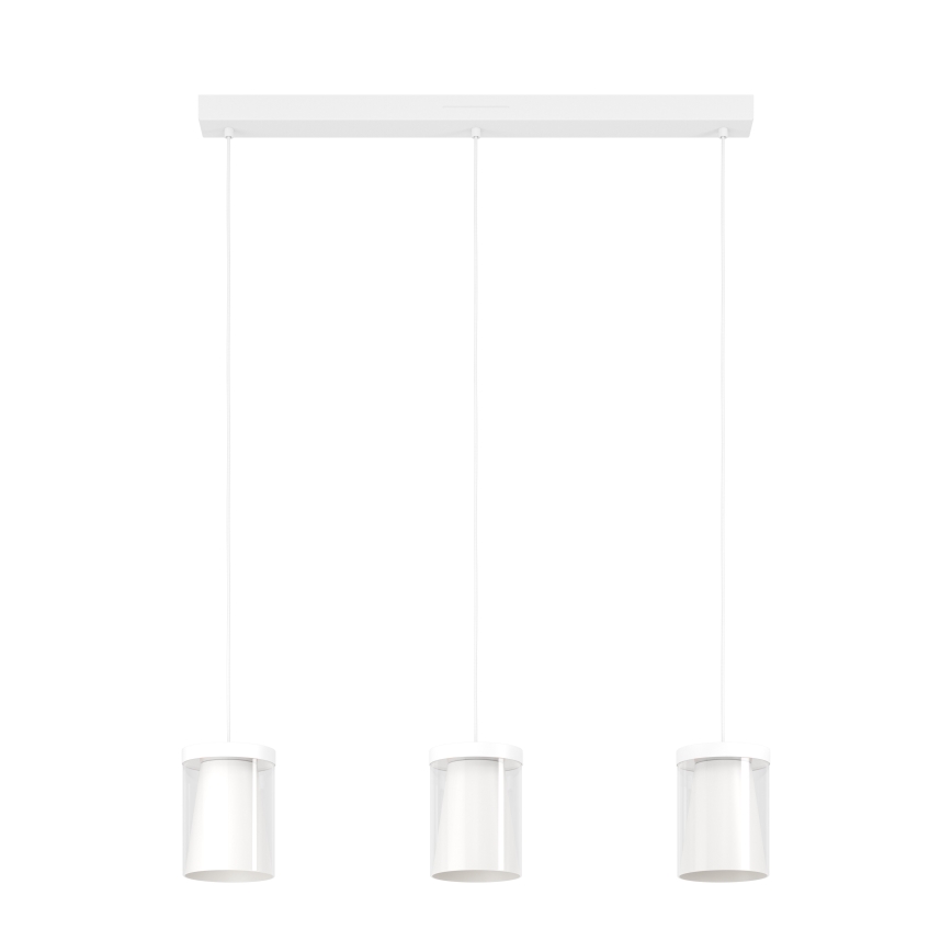 Eglo - LED RGBW Димируем пендел 3xLED/3,7W/230V 2700-6500K бял ZigBee