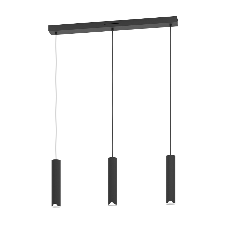 Eglo - LED RGBW Димируем пендел 3xLED/3,7W/230V 2700-6500K черен