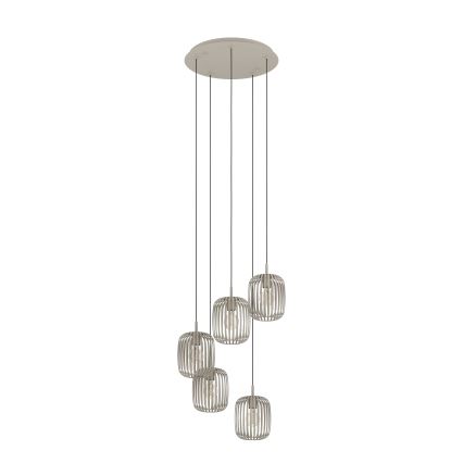 Eglo - Подвесен полилей на кабел 5xE27/40W/230V бежов