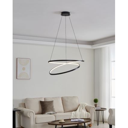 Eglo - LED Пендел LED/42W/230V 3000K черен