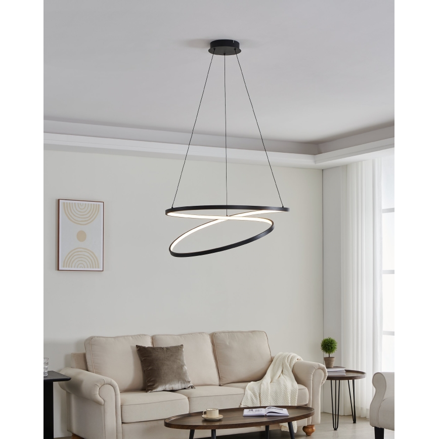 Eglo - LED Пендел LED/42W/230V 3000K черен