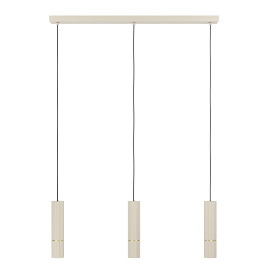 Eglo - LED Пендел 3xGU10/5W/230V 3000K бежов