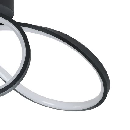 Eglo - LED RGBW Димируем плафон LED/22W/230V 2700-6500K черен