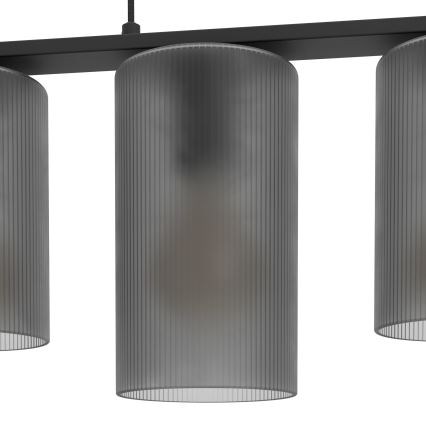 Eglo - Пендел COLOMERA 5xE27/40W/230V сив