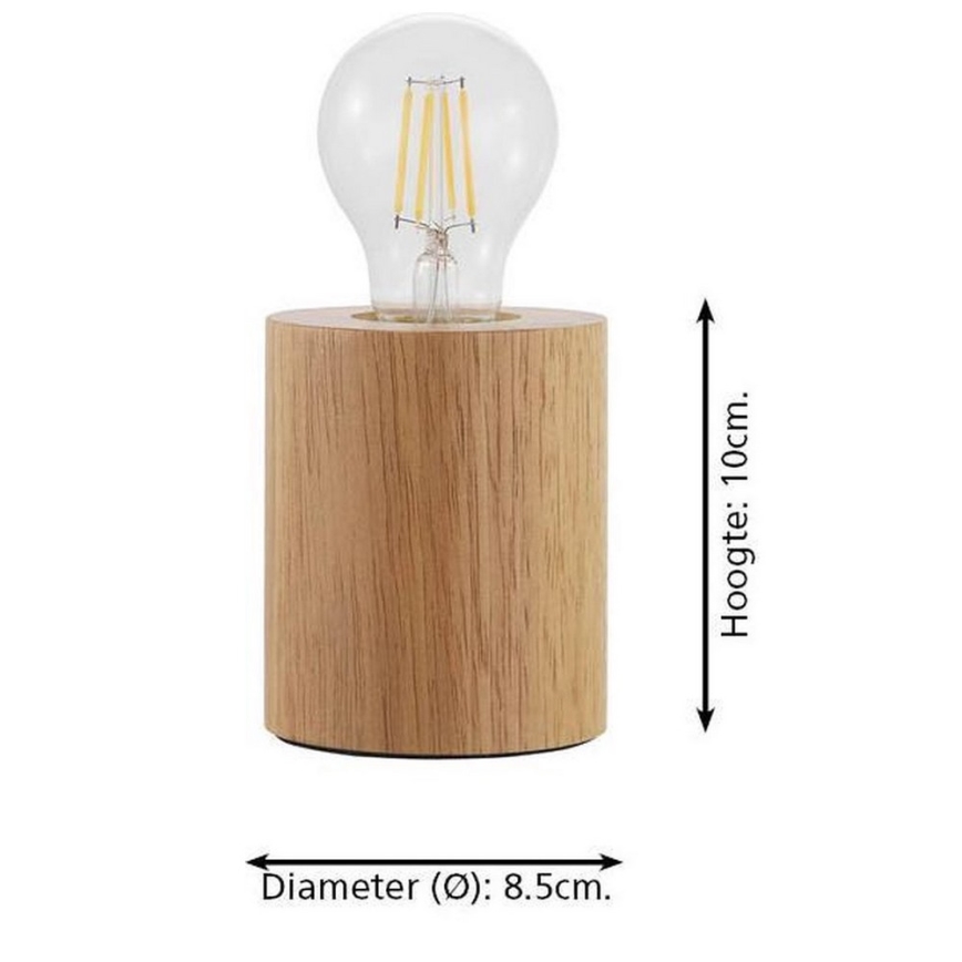 Eglo - Настолна лампа 1xE27/28W/230V - FSC сертифицирано