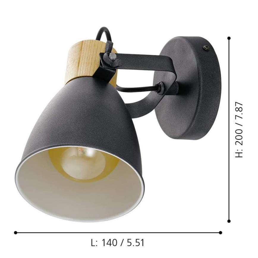 Eglo - Спот 1xE27/25W/230V - FSC сертифицирано