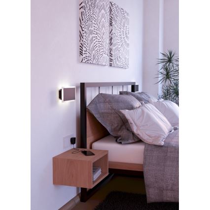 Eglo - LED аплик LED/12W/230V 3000K 12x23 см черен
