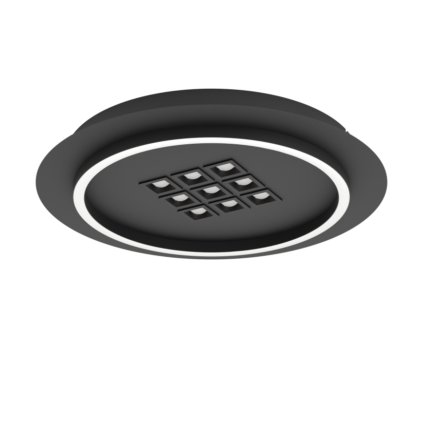 Eglo - LED Димируем плафон LED/21,4W/230V 2700-6500K черен + дистанционно управление