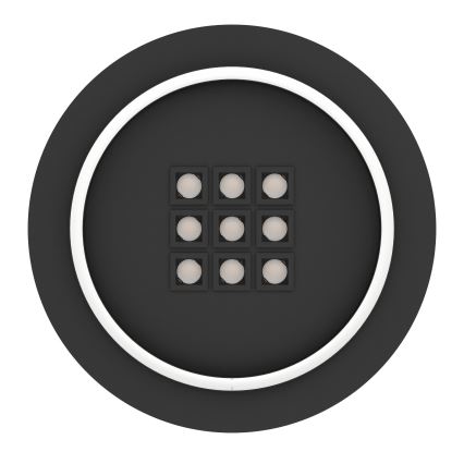 Eglo - LED Димируем плафон LED/21,4W/230V 2700-6500K черен + дистанционно управление